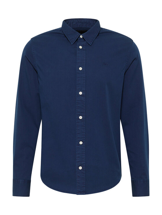 Lee Lee Koszula PATCH SHIRT EMPEROR Niebieski Regular Fit