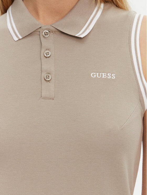 Guess Guess Vsakodnevna obleka V5GK04 KCOK1 Khaki Regular Fit
