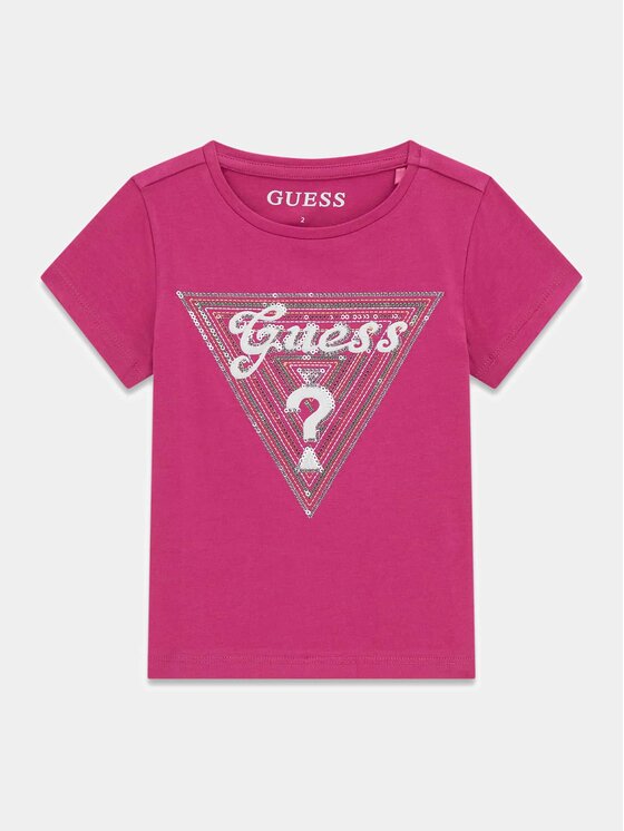 Guess Kids Guess Kids T-Shirt 181713 Růžová Classic Fit
