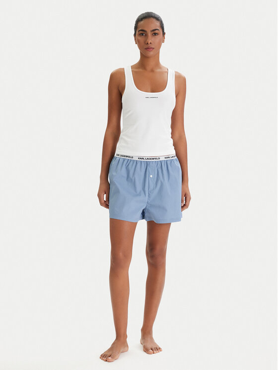 KARL LAGERFELD KARL LAGERFELD Пижама B1W45008 Бял Regular Fit