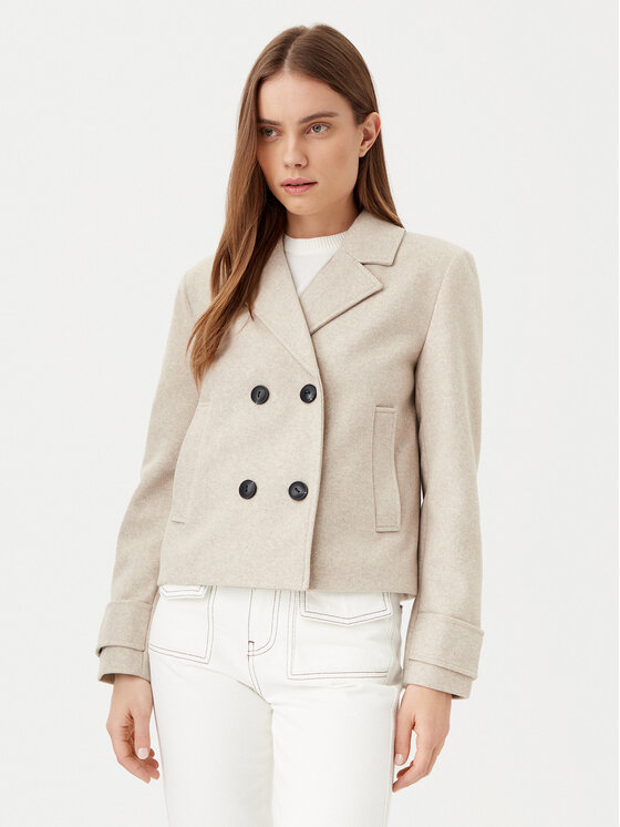 ONLY ONLY Μπουφάν μεταβατικό Freja 15320983 Μπεζ Regular Fit