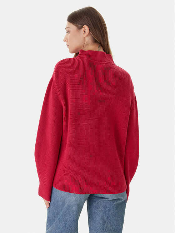 Tommy Jeans Tommy Jeans Pulover Badge DW0DW21676 Roza Relaxed Fit