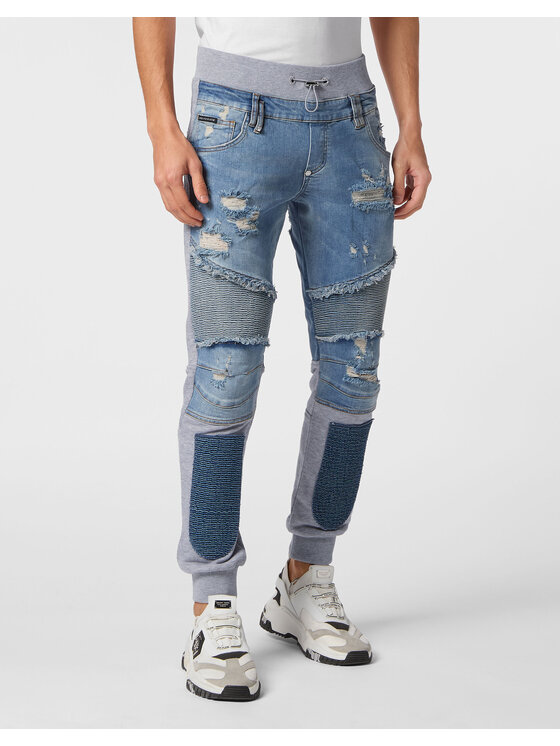 PHILIPP PLEIN PHILIPP PLEIN Jeansy 15695 Niebieski jasny Jegging Fit