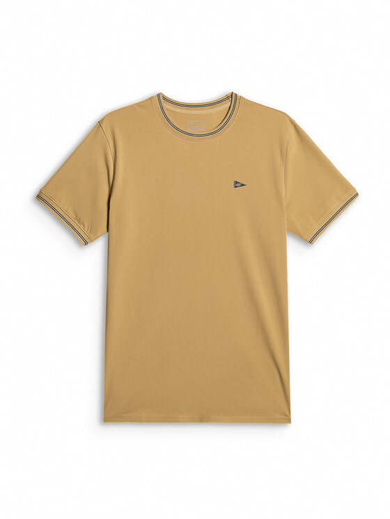 4F 4F T-Shirt LAKESIDE ESCAPE Beżowy Regular Fit