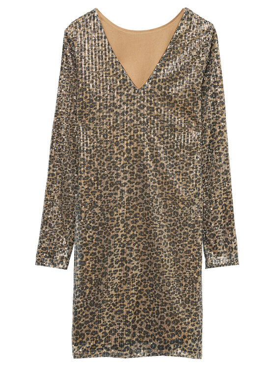 Vero Moda Vero Moda Každodenné šaty Hanya 10337842 Béžová Regular Fit