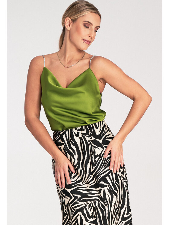 Top , rozmiar S/M, Zielone, M1099