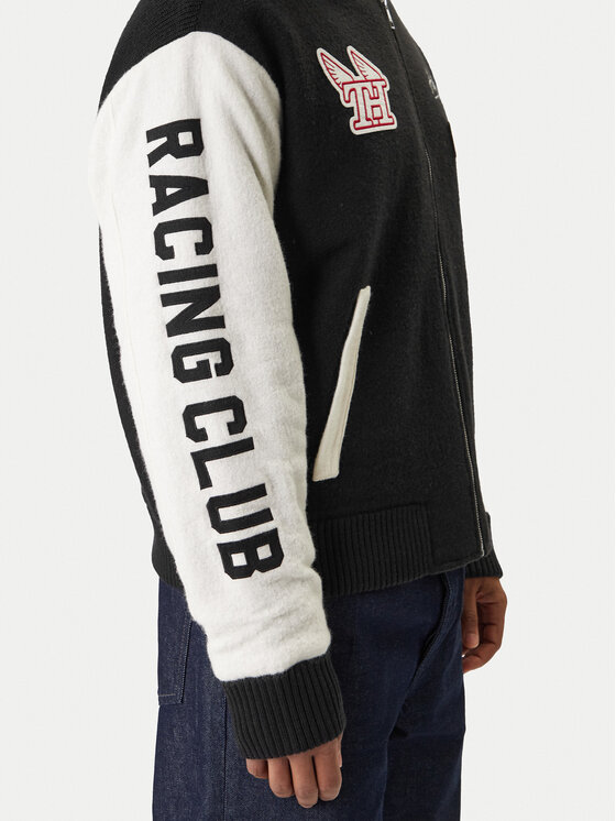 Tommy Hilfiger Tommy Hilfiger Bunda bomber MW0MW42581 Černá Regular Fit