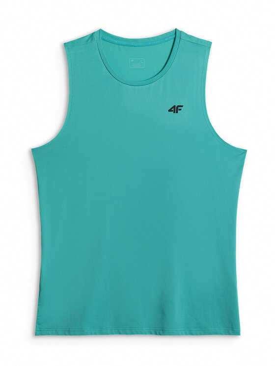 4F 4F Tank top MULTI ACTIVE Turkusowy Regular Fit