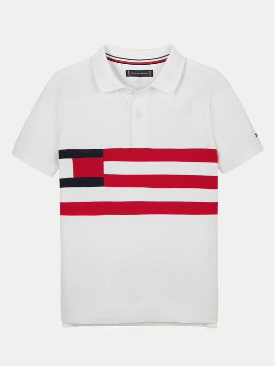Tommy Hilfiger Tommy Hilfiger Поло KB0KB09528 S Білий Regular Fit
