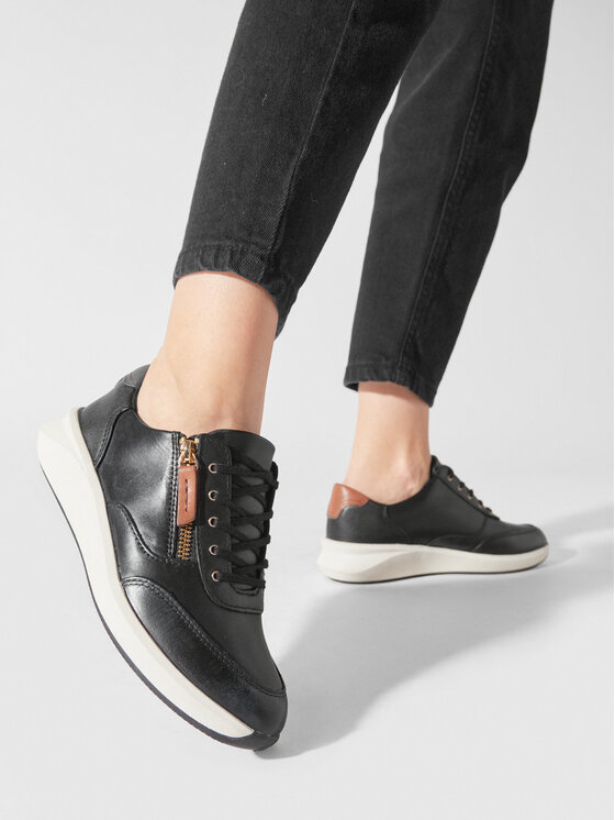 Clarks Clarks Sneakersy Un Rio Zip 261680184 Czarny