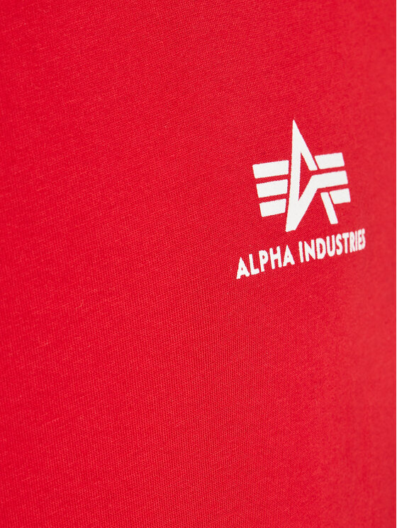 Alpha Industries Alpha Industries T-Shirt Basic Small Logo 188505 Červená Regular Fit