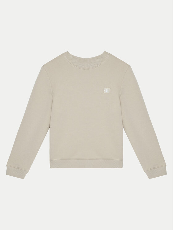 Calvin Klein Jeans Calvin Klein Jeans Суитшърт Mono Mini Badge IU0IU00570 Бежов Regular Fit