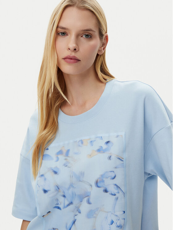 BOSS BOSS Marškinėliai 50532093 Mėlyna Relaxed Fit
