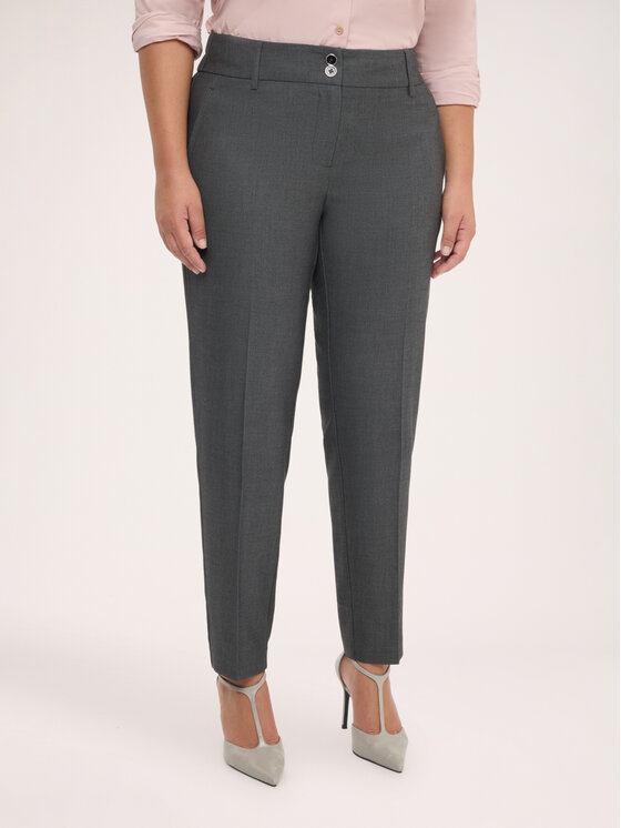 Fiorella Rubino Fiorella Rubino Pantaloni di tessuto P087T005512N013 Grigio Regular Fit