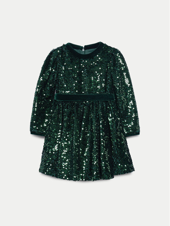 Abel & Lula Abel & Lula Rochie elegantă 5528 Verde Regular Fit