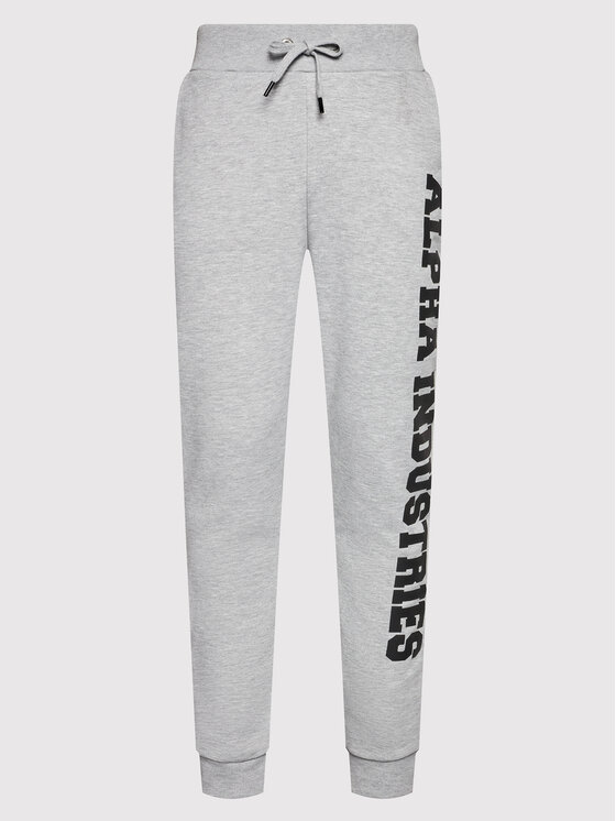 Alpha Industries Alpha Industries Spodnie dresowe Big Letters 126343 Szary Regular Fit