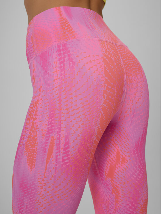 4F 4F Legginsy ACTIVE BY NATURE Czerwony Slim Fit