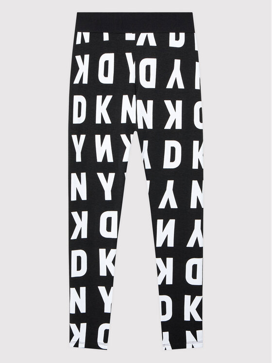 DKNY DKNY Legginsy D34A65 M Czarny Slim Fit
