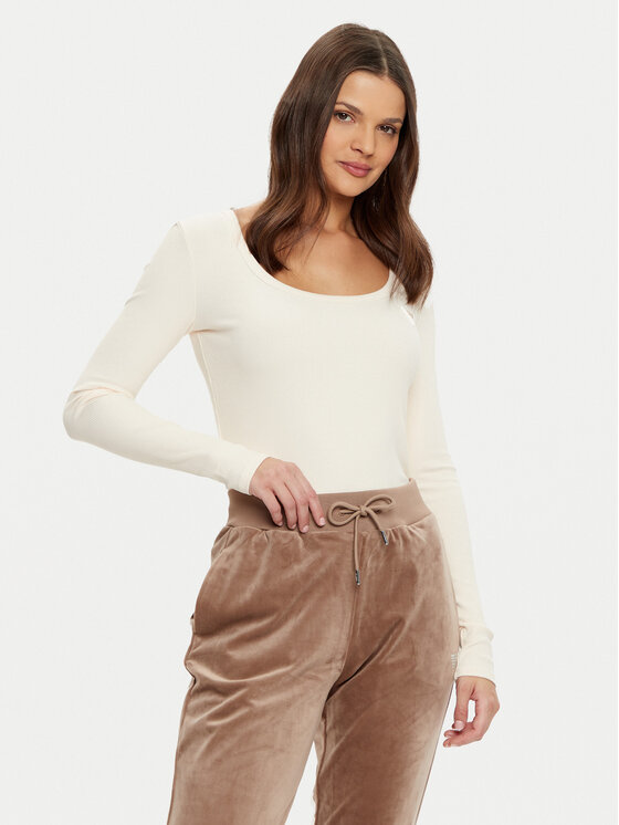 Guess Блуза V4BP07 K8RT2 Екрю Regular Fit