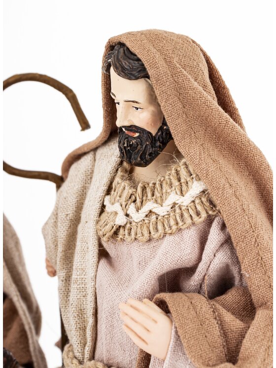 MIAhome MIAhome Figurka dekoracja świąteczna SAGRADA FAMILIA-3 Brązowy