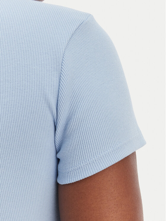 HUGO HUGO T-shirt Baby 50510749 Svijetloplava Slim Fit