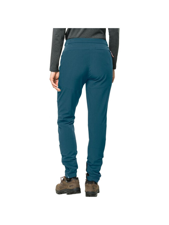 Jack Wolfskin Jack Wolfskin Spodnie dresowe Jack Wolfskin Salmaster Pants W Niebieski Regular Fit