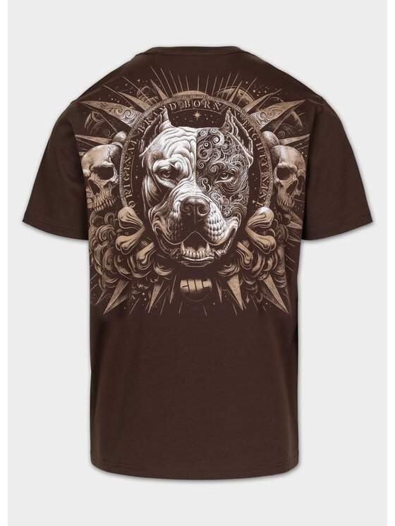 PITBULL PITBULL T-Shirt PITBULL WORLD Brązowy Regular Fit