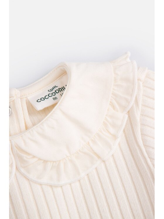 Coccodrillo Coccodrillo T-Shirt ZC4143102EBG-003 Écru Regular Fit