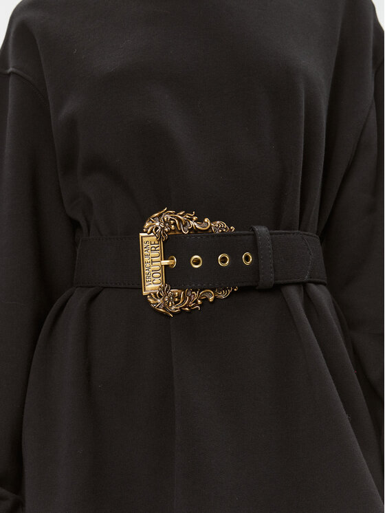 Versace Jeans Couture Versace Jeans Couture Трикотажна сукня 75HAO971 Чорний Relaxed Fit