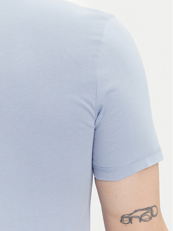 Guess Guess T-Shirt M2YI72 I3Z14 Błękitny Slim Fit
