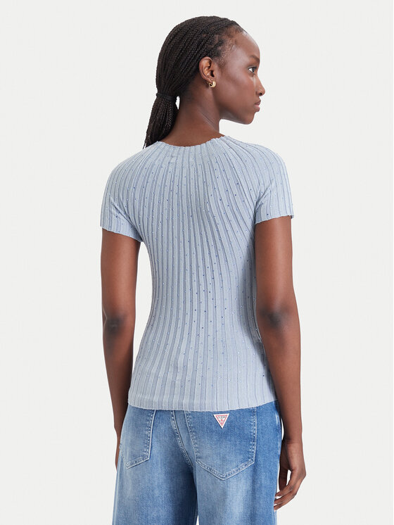 Guess Guess Särkpluus W6YR31 Z1023 Sinine Slim Fit