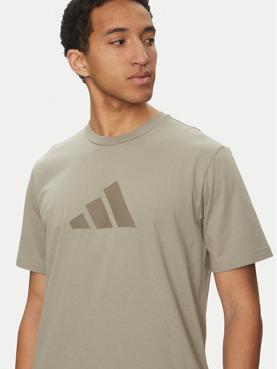 adidas adidas T-shirt Future Icons 3 Bar Logo JD4915 Bež Regular Fit