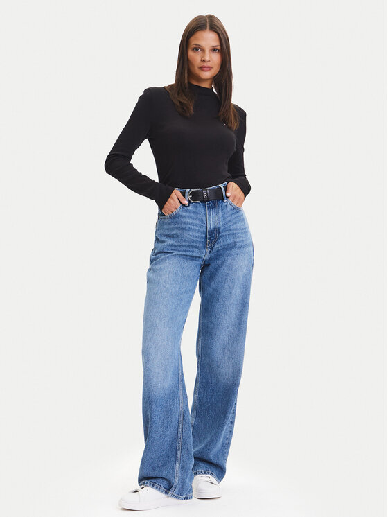 Tommy Hilfiger Tommy Hilfiger Džemperis Cody WW0WW47307 Melns Slim Fit