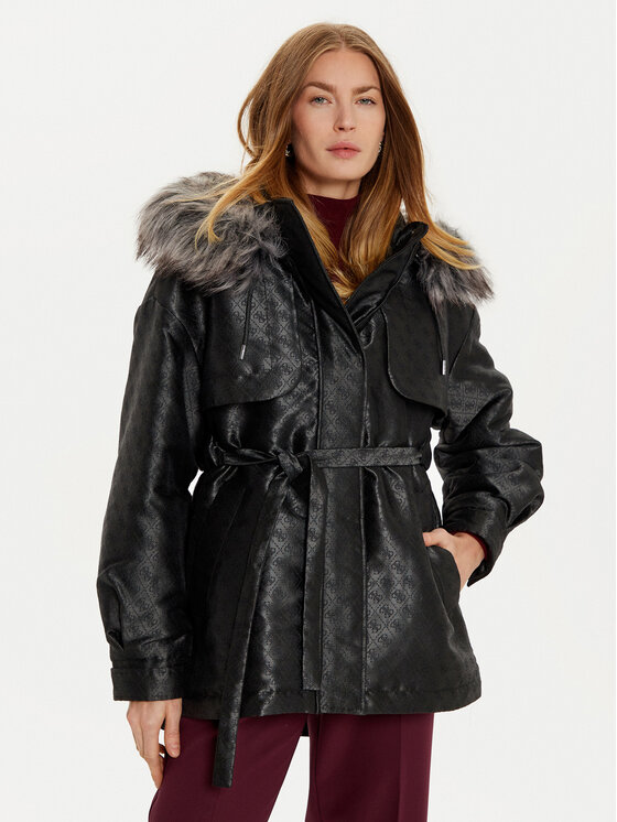 Guess Parka Elly W4BL35 WFIR2 Čierna Regular Fit