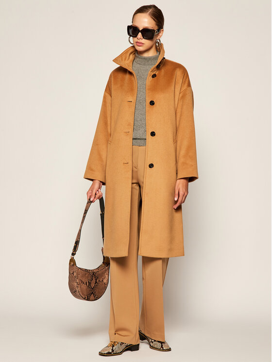 Cappotto di lana Riposto 20140120 Marrone Regular