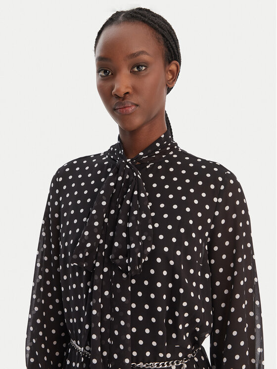 MICHAEL Michael Kors MICHAEL Michael Kors Vestito chemisier MR68394K9J Nero A-Line Fit