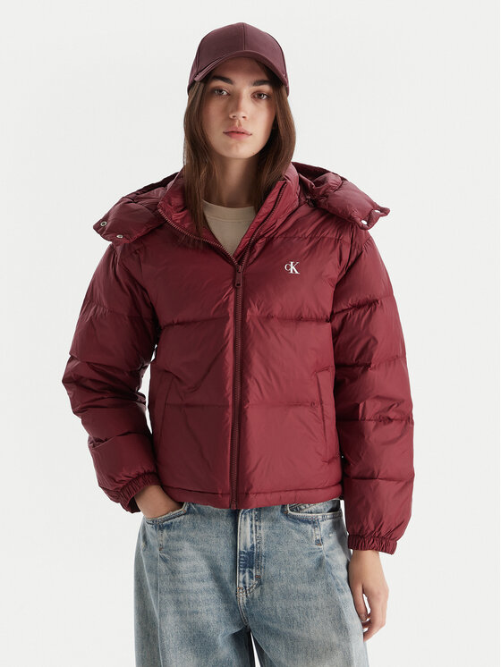 Calvin Klein Jeans Calvin Klein Jeans Pehelykabát Essential LV047D501G Bordó Relaxed Fit