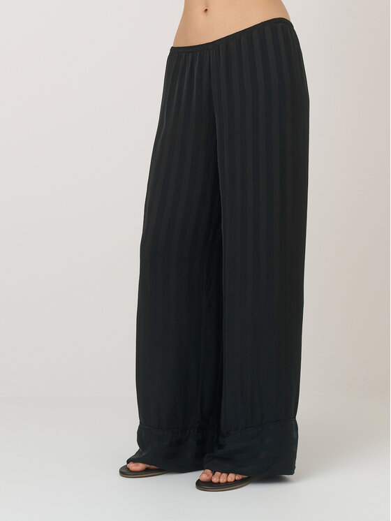 La Mania La Mania Pantaloni di tessuto PIA Nero Classic Fit