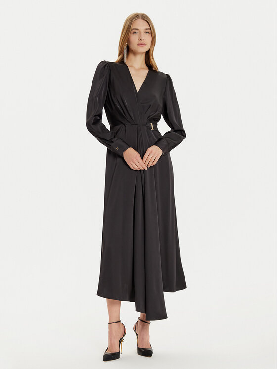 Fracomina Fracomina Rochie cocktail FR24WD3002W41101 Negru Regular Fit
