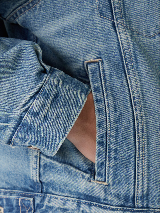 Calvin Klein Jeans Calvin Klein Jeans Džínsová bunda 90s Sherpa LV04RD737G Modrá Regular Fit