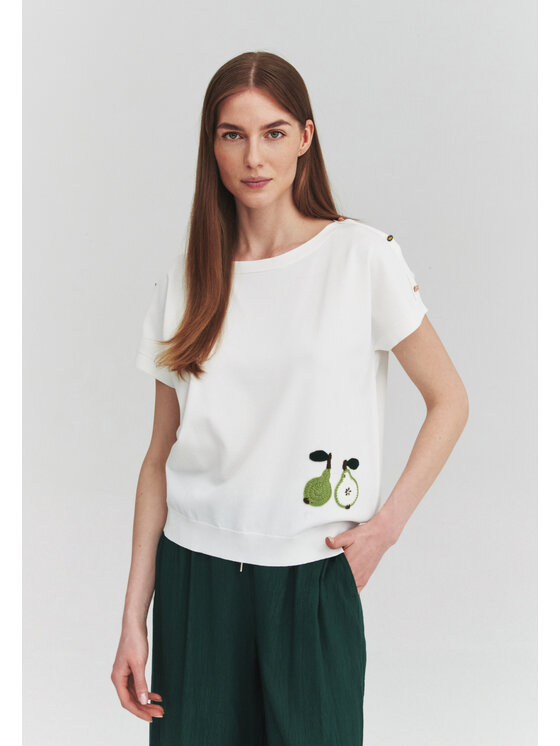 TATUUM TATUUM Blúzka IMILA Biela Classic Fit