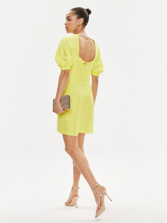 TWINSET TWINSET Suvekleit 241TT2107 Kollane Regular Fit