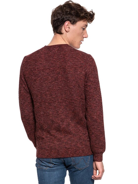 Mustang Mustang Maglione MULINE JUMPER Rosso Regular Fit