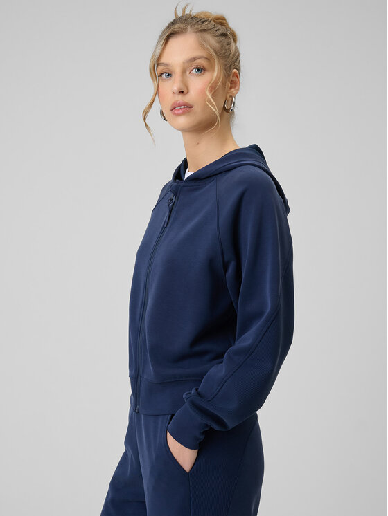4F 4F Bluza SPORTS CLUB Granatowy Regular Fit