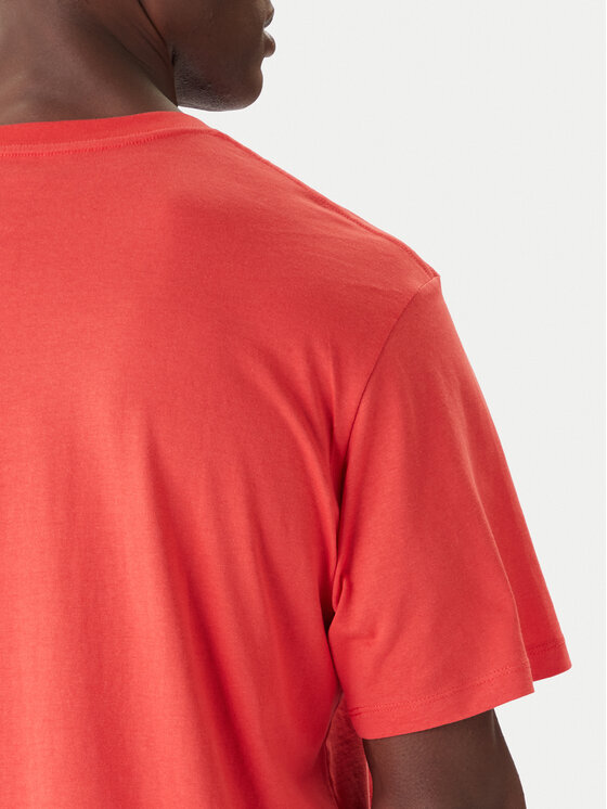 Jack & Jones Jack&Jones Marškinėliai Holiday Cartoon 12287550 Raudona Relaxed Fit