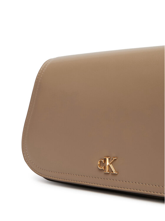 Calvin Klein Calvin Klein Ročna torba Ck Curved Wallet On Chain LV04F1153G Bež