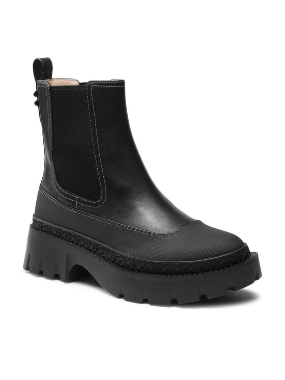 Coach Coach Botine Jayla Leather Bootie CM770 Negru