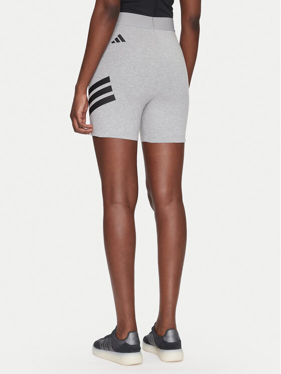 adidas adidas Pantaloni scurți ciclism Future Icons 3-Stripes JE0165 Gri Slim Fit