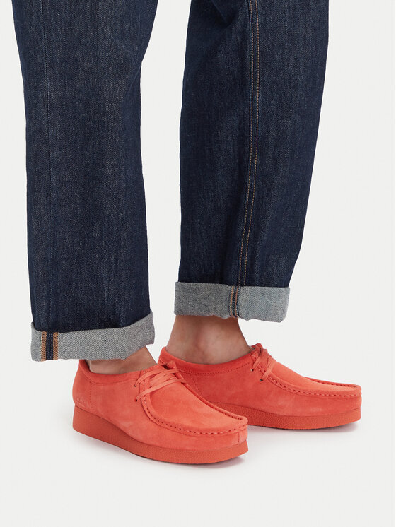 Clarks Clarks Pusbačiai WallabeeEVOSh 26181403 Koralų