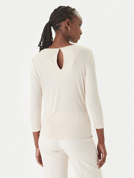 Rinascimento Rinascimento Bluzka CFC0127695003 Beżowy Slim Fit
